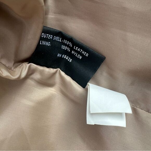 WILSONS LEATHER Suede Leather Jacket Mens Small Beige Neutral Western - Picture 9 of 9